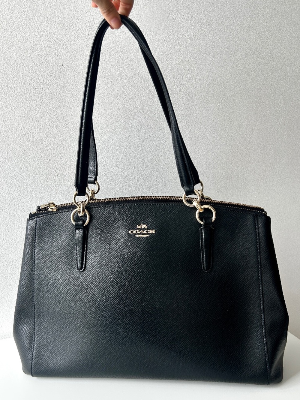 Coach Christie carryall shoulder bag in black